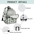 thumbnail image 4 of Tractor and Harvesters Gray Pattern Cute School Backpack Bag for School with Padded Back and Adjustable Shoulder Straps 15.25"x11.5"x5.25", 4 of 5