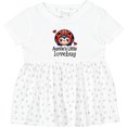 thumbnail image 3 of Inktastic Ladybug Niece Aunties Little Lovebug Girls Baby Dress, 3 of 5