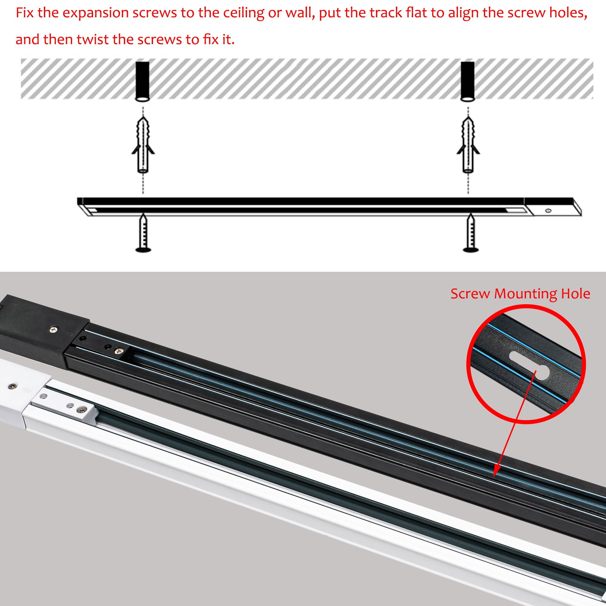 KAYYELAMP 1x Plug in Cable Track Rail, 1X Adjustable Cord, 1x Adjustable Angle Red Pink Rose Leaf Glass Shade Tiffany H-Type Track Lighting Fixture for Kitchen Loft(No Bulb)