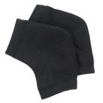 thumbnail image 1 of 1 par de calcetines de gel para el talón, funda protectora hidratante para pies para piel agrietada. Negro, 1 of 6