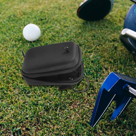 ibasenice Black Golf Range Protector Bag with Multi-Functional Storage Pouch for Golf and Accessories