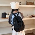 thumbnail image 4 of Mochila de moda para mujer Mochila con cordón Mochila de viaje multifunción (negro), 4 of 8