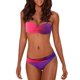 thumbnail image 1 of MKLEKYY Trajes De Baño Women Swimwear Beachwear Gradient Print 2 Bikini Swimsuit Bathing Suit, 1 of 3