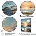 thumbnail image 3 of Designart "Tranquil Horizons At Beach Sunrise II" Ocean Floater Framed Wall Art Living Room, 3 of 5