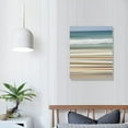 thumbnail image 4 of Creowell  Abstract Beach Canvas Wall Art Decor, Shore Light Grey Paintings Prints, Gallery Wrapped Coastal Pictures Seascape Artwork for Bedroom Living Room Office Decoration 12x16 in, 4 of 5