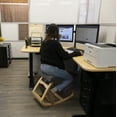 thumbnail image 3 of RRI Goods Ergonomic Kneeling Chair, Padded Seat Office Chair Rocking Stool, 3 of 12