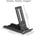 thumbnail image 5 of Paquete de 2 soportes para teléfono móvil, ajustables y plegables, para escritorio, compatibles con iPhone, Kindle y smartphones (blanco)., 5 of 5