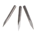 thumbnail image 3 of 10 Piezas 3.175mm Brocas de material acero De Tungsteno CNC Router Tool 0.1mm - Elección De Grados - Gris plateado- shamjiam  Pedazos de máquina de grabado CNC, 3 of 8