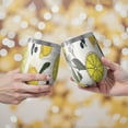 thumbnail image 2 of 12oz Stemless Wine Tumblers Yellow Lemon Fruit Berries Beige Pattern Vacuum Insulated Stainless Steel Travel Tumbler Cups Mug with Lid and Straw for Champaign,Cocktail,Beer with Cleaning Brush, 2 of 5