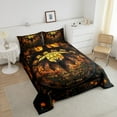 thumbnail image 4 of Gothic Bat Twin Comforter Set Spooky Goth Teens Bedding Set,Exotic Flower Decor Down Comforter Boho Geometric, 4 of 7