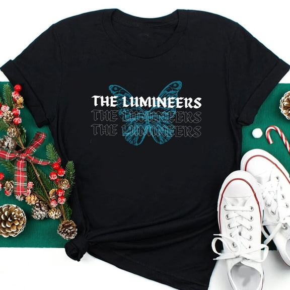 New Rare The Lumineers Butterfly T-Shirt Unisex All Size Shirt E1103