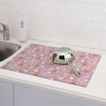 thumbnail image 6 of Fuzoiu Seafood Print Absorbent, Reversible Microfiber Dish Drying Mat for Kitchen, Dish Drying Pad for Dishes, Utensils, Pots and Pans, Extra Large 18 Inch x 24 Inch, 6 of 7