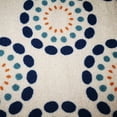thumbnail image 4 of Deerlux QI003644.S Tapis de Salon Moderne 4 x 6 Pi. avec Support Antidérapant, Multicolore - Petit - Motif Printemps Rond - Rectangle, 4 of 6