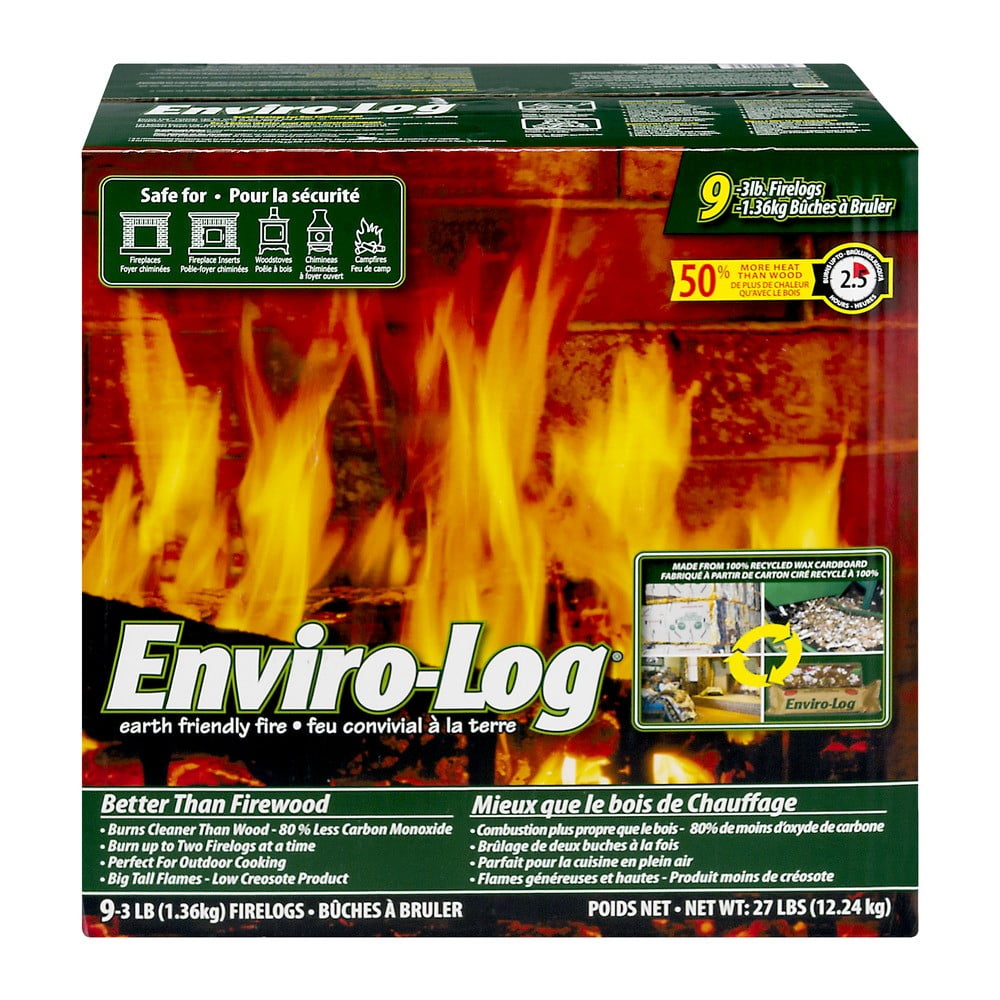 6 FIREPLACE LOGS 3 Lb Starter Woodstove Chiminey Campfire Pit Outdoor