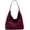 Corduroy Hobo-rose Red, variant on Suede Hobo Purse for Women Trendy Slouchy Shoulder Bag 2Pcs Set | Soft Fall Suede Purse,Large Capacity,Retro Brown Suede Bag,Slouchy Suede Tote Bag for Everyday Work Gym Travel Weekend