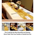 thumbnail image 5 of Camino de mesa de lentejuelas doradas, caminos de mesa de fiesta de 12x72 pulgadas, decoración de cumpleaños, camino de mesa de comedor, decoración del hogar, camino de mesa de boda Sincero Electrónica, 5 of 5