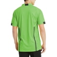 thumbnail image 5 of Toptie Men\'s Soccer Referee Jersey Officials Pro Short Sleeve Referee Shirts-Green-L, 5 of 7