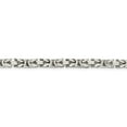 thumbnail image 2 of White Sterling Silver chain Byzantine 22 in 5 mm 5mm Square, 2 of 5