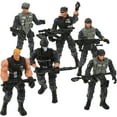 thumbnail image 1 of JUNWELL6 Pcs Soldier Model Accessory Models Realistic Army Ranger Mini Soldiers Figures Dolls, 1 of 6
