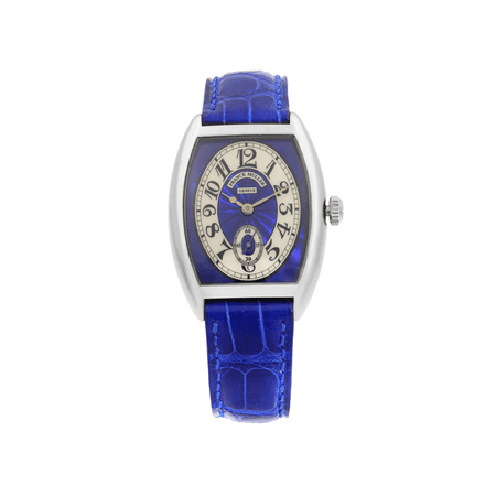 Franck Muller Cintree 18K Gold Blue Silver Dial Hand-Wind Ladies Watch 7502 S6