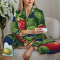 thumbnail image 6 of Uemuo Strawberry2 Pattern Womens Pajama Sets,PJ Set for Women,Pajamas for Women Logo,Long Sleeve Pajama Set for Women,Soft Long Sleeve Top With Pants-, 6 of 9