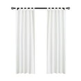 thumbnail image 2 of Winmate Insulated Cotton Tab Top Curtain Panel - Pair each 40" x 54" in White, 2 of 7