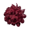 thumbnail image 1 of Broche de flores de camelia de satén, ramillete de flores, pinza para el cabello para banquetes y fiestas. rojo oscuro, 1 of 9