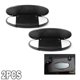thumbnail image 4 of 2Pcs Car Sun Visor Vanity Mirror Cover Black for BMW MINI, 4 of 5