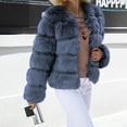 thumbnail image 3 of Faux Fur Coat Women, Yigetop Womens Winter Outerwear Faux Fur Long Sleeve Crop Jacket Shaggy Coat Open Front Cardigans Faux Fur Jacket H S, 3 of 7