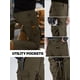thumbnail image 5 of Pantalones Cargo FREE SOLDIER Verde Musgo Resistente al Agua, 5 of 7