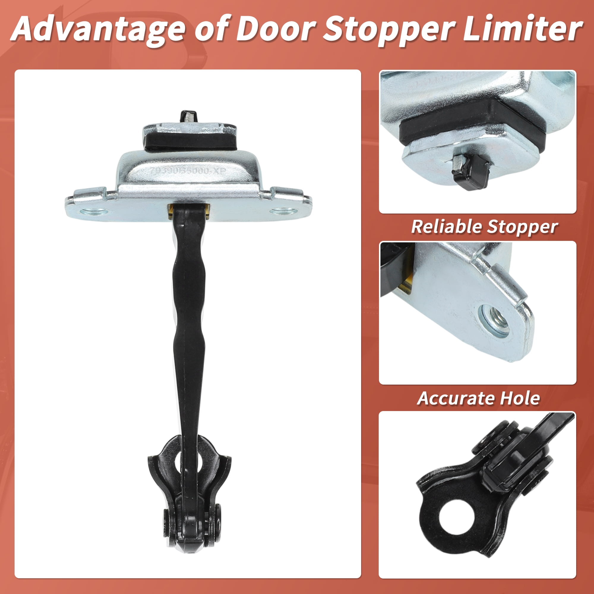Unique Bargains Front Right Door Check Strap for Kia Forte5 2014-2018 No.79390-A7000