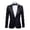 Black, variant on Fgnfyis Mens Blazer Jacket Mens Performance Suit Pink Silver Sequin Male Stage Performance Slim Fit Suit Jacket Mens Coat Black L