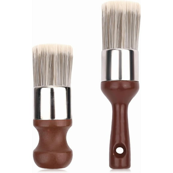 2pcs Leather Furniture Salve Brush, 2 Styles Ergonomic Leather Furniture Cleaning Brush Durable Salve Wax Repair Tool for Home Polishing Wax Application
