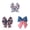 Mixed2, variant on 4th of July Small Patriotic Bow for Wreath and Gift, 7.48x10.63 Inch Red White Blue American Flag Bow, Independence Day Decor for Indoor Home Party and Tiered Tray