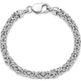 thumbnail image 4 of Sterling Silver Polished Link Bracelet, 4 of 5