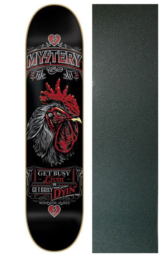 MYSTERY Skateboard Complete JAMES GET BUSY LIVIN 7.875 