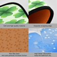 thumbnail image 2 of GZHJMY Lucky Clover Kitchen Rugs Door Mat 2PCS,Carpet Front Entrance Non-Slip Relieve Fatigue Washable Floor Mat for St. Patrick's Day Kitchen Bedroom Porch, 2 of 7