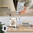 thumbnail image 6 of Solar Camping Fan Portable Fan Rechargeable With Led Light Flashlight Handle Desk Table Fan For Office Home Picnic Travel, 6 of 8