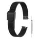 thumbnail image 1 of Correas de Reloj de Malla para Hombres y Mujeres, Correa de Reloj de Malla de Acero Inoxidable de Liberación Rápida con Herramientas (12mm, Negro), 1 of 7