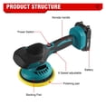 thumbnail image 4 of Cordless Car Polisher Electric Polisher Wireless Automobile Car Polishing Sealing Glaze Machine For 18v Battery, 4 of 7