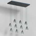 thumbnail image 5 of E21566-142BK-ET2 Lighting-Dewdrop - 80W 10 LED Linear Pendant-6.75 Inches Tall and 12.75 Inches Wide-Black Finish-Graduating Smoke Glass Color, 5 of 5