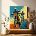 thumbnail image 6 of Motocross Dirt Bike Canvas Wall Art，Garage Man Cave Decor for Living Room Bedroom Game Room, 6 of 8