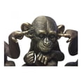 thumbnail image 5 of Moe's Home Collection Ensemble de 3 Pcs Sculpture en Polyresine He Did It Chimps Noir, 5 of 5