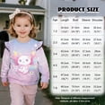 thumbnail image 6 of Yuyamidu Axolotl Sweatshirt Toddler Girl 3T 4T Ruffle Shoulder Long Sleeve Top Lightweight Soft Crewneck Pullover Sweatshirts Casual Fall Clothes for School Everyday Wear, 6 of 8