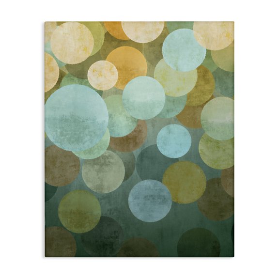 Stupell Industries Modern Geometric Gradient Circles Canvas Art, 16 x 20, by Brent Nelson