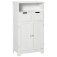 thumbnail image 1 of kleankin Storage Cabinet, Bathroom Cabinet with Adjustable Shelf, White, 1 of 10