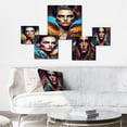 thumbnail image 2 of Designart "Vibrant Sensual Woman in Fur V" Woman Seductive Metal Wall Art Set, 2 of 5