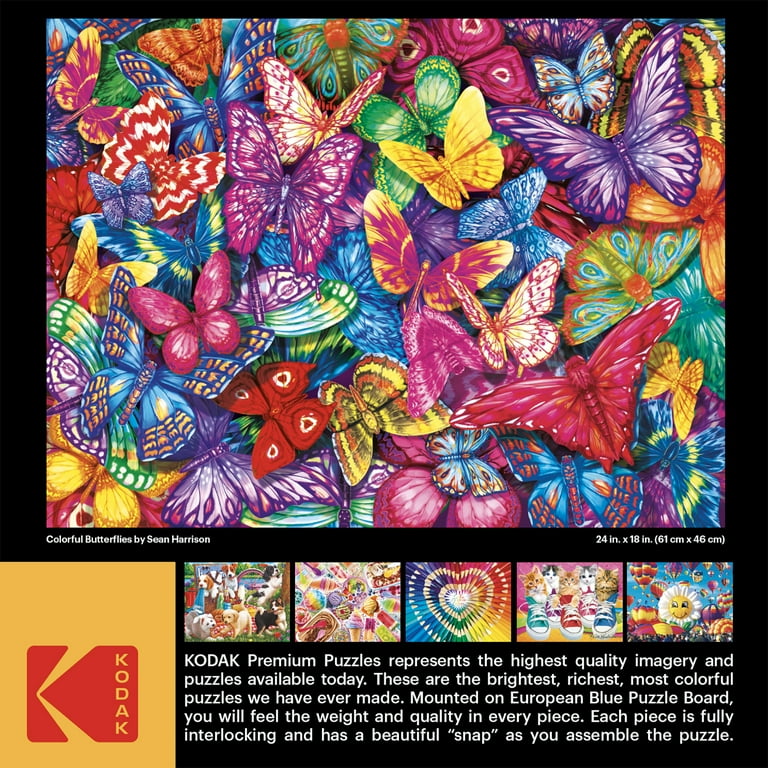 Cra-Z-Art Kodak 350-Piece Colorful Butterflies Jigsaw Puzzle