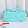 thumbnail image 2 of Matoen Large Capacity Pencil Case with 3 Zipper Compartments – Multi-Layer Pen Bag for University, Office & Travel, Durable Nylon Fabric, Gift for Juniors, Teens, Adults (Birthday/Back to University), 2 of 6