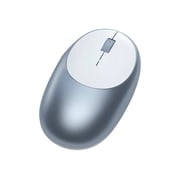 Satechi Aluminum M1 Bluetooth Wireless Mouse with Rechargeable Type-C Port - Compatible with 2022 MacBook Pro/Air M2, Mac Mini, iMac Pro/iMac, 2022 iPad Air M1, 2021 iPad Pro and More (Blue)